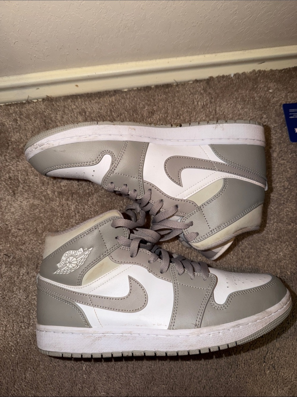 Jordan Women’s High Top Sneakers - Grey & White